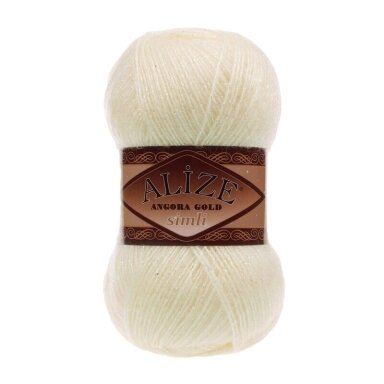 Alize Angora Gold Simli 01, 100 g, 500 m