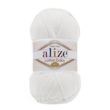 Alize Cotton Baby Soft 55, 100g., 270m. Alize Cotton Baby Soft 55, 100g., 270m.