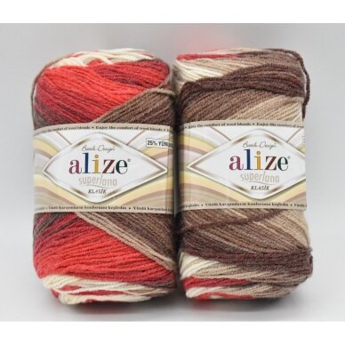 Alize Superlana Klasik Batik, 100g., 280m. Alize Superlana Klasik Batik, 100g., 280m.