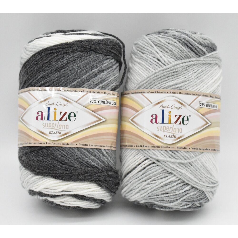 Alize Superlana Klasik Batik, 100g., 280m. | Mezgimo siūlai internetu ...