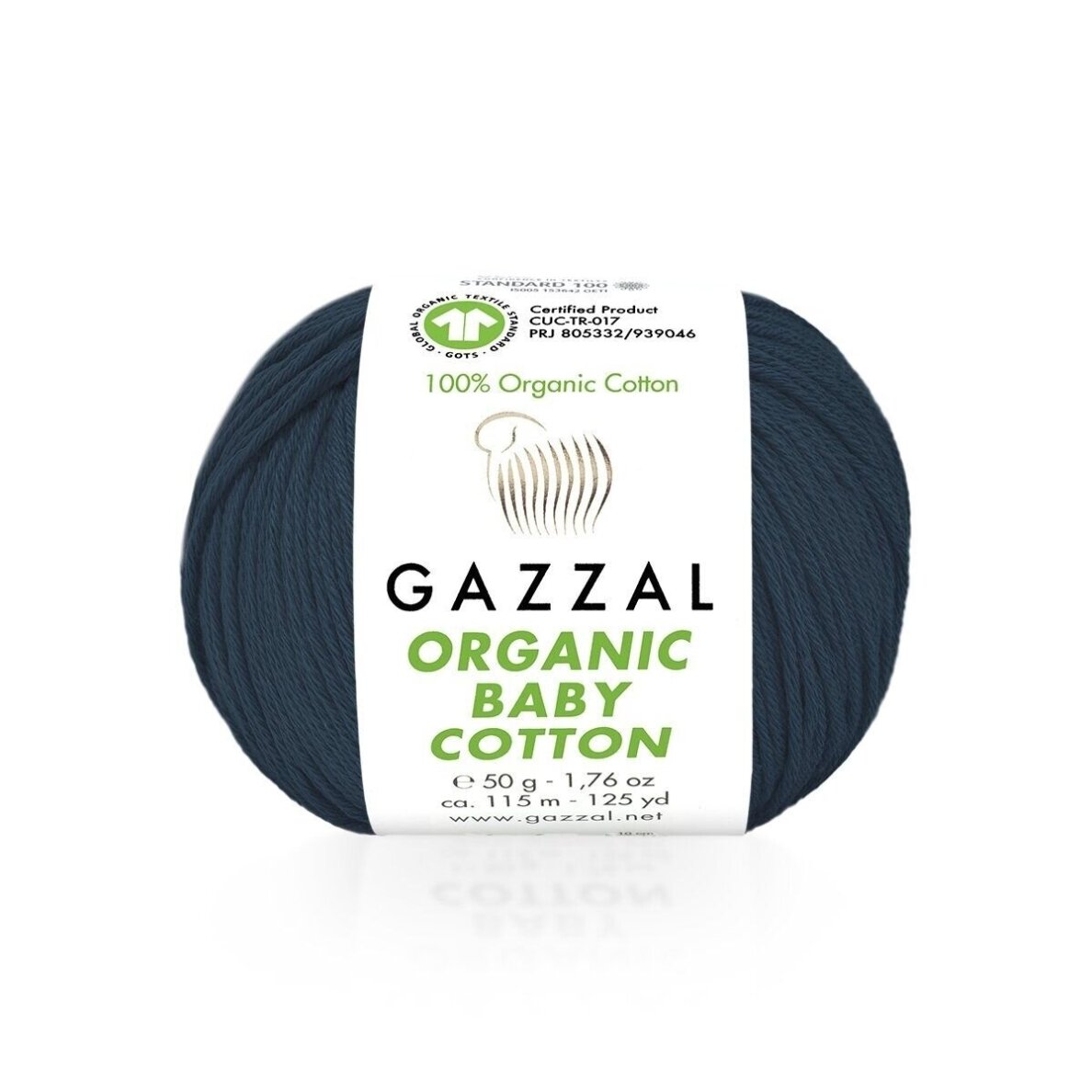 Gazzal Organic Baby Cotton, 50g., 115m. Gazzal Organic Baby Cotton, 50g., 115m.