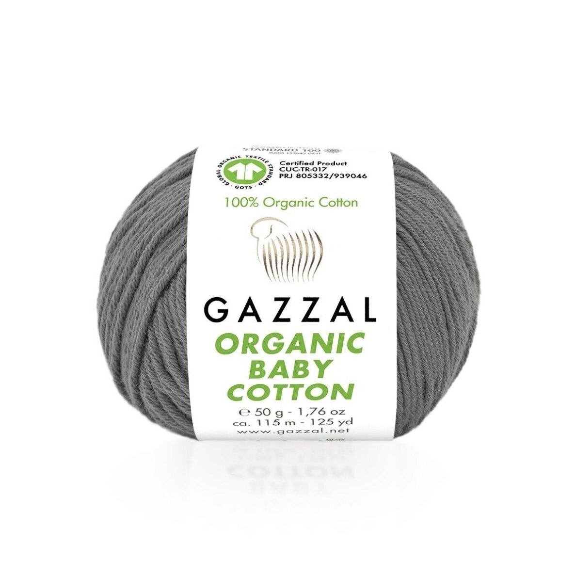 Gazzal Organic Baby Cotton, 50g., 115m. Gazzal Organic Baby Cotton, 50g., 115m.
