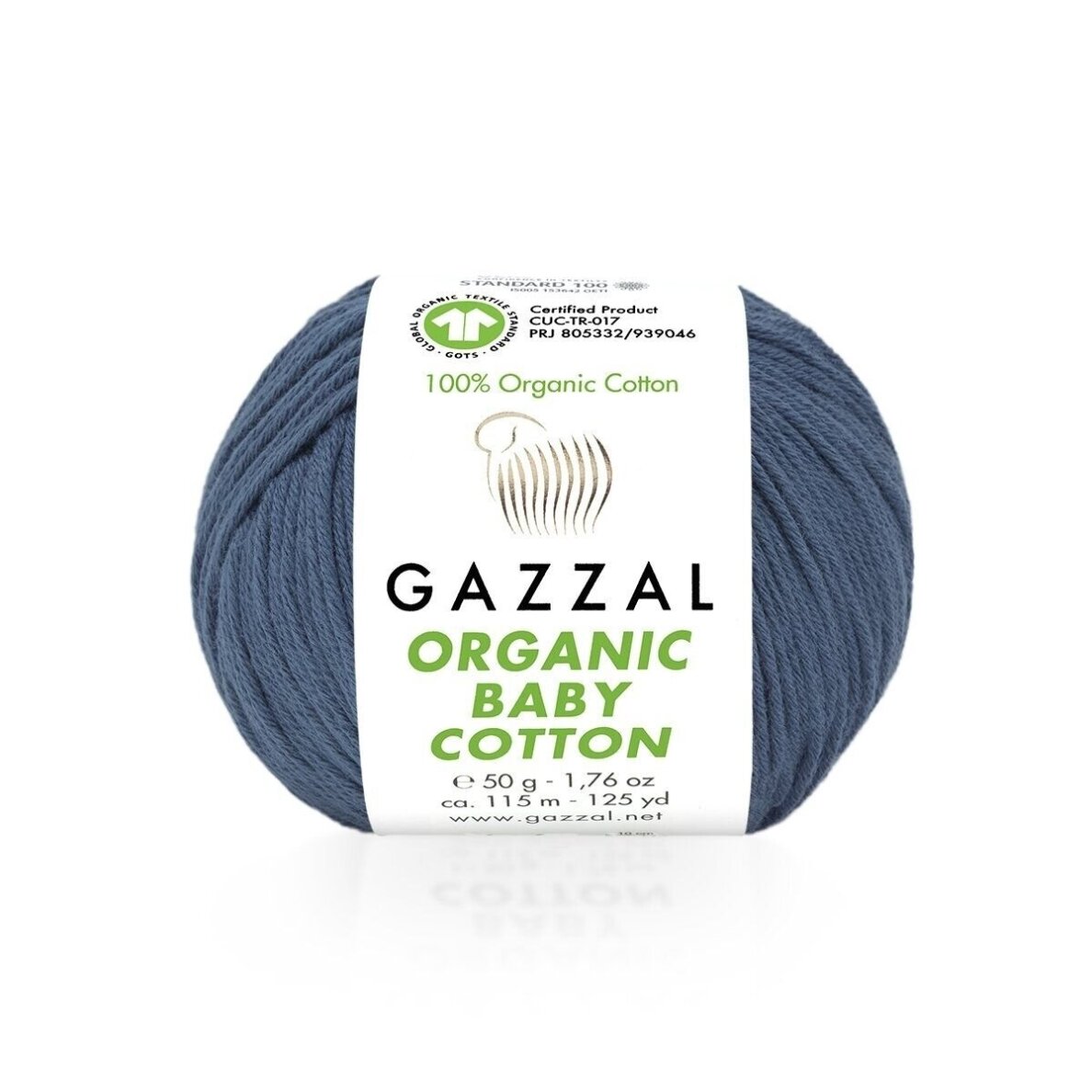 Gazzal Organic Baby Cotton, 50g., 115m. Gazzal Organic Baby Cotton, 50g., 115m.