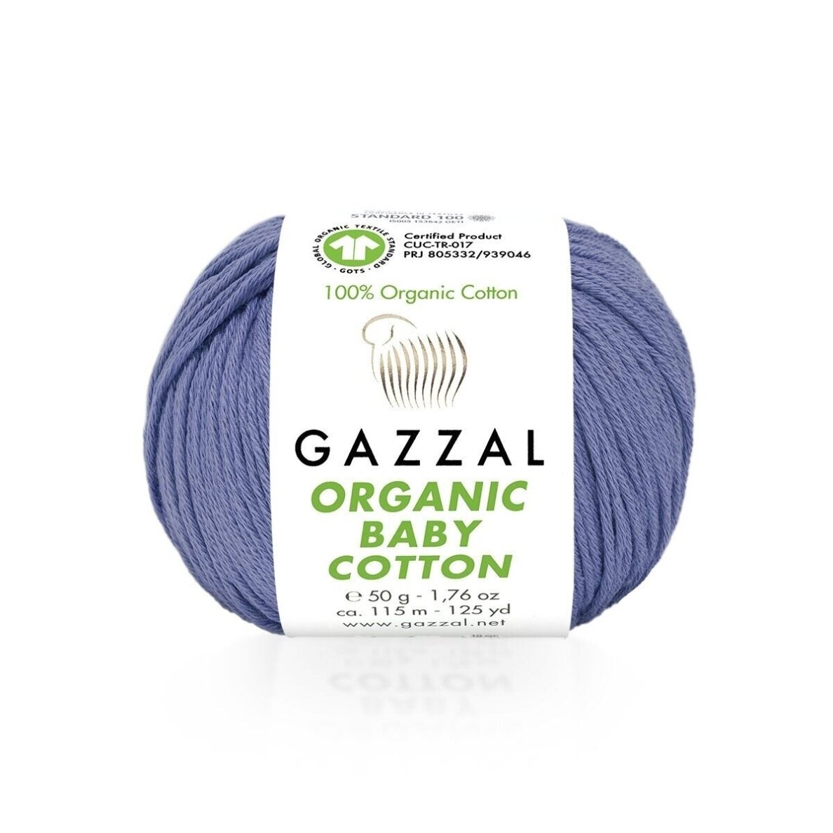 Gazzal Organic Baby Cotton, 50g., 115m. Gazzal Organic Baby Cotton, 50g., 115m.