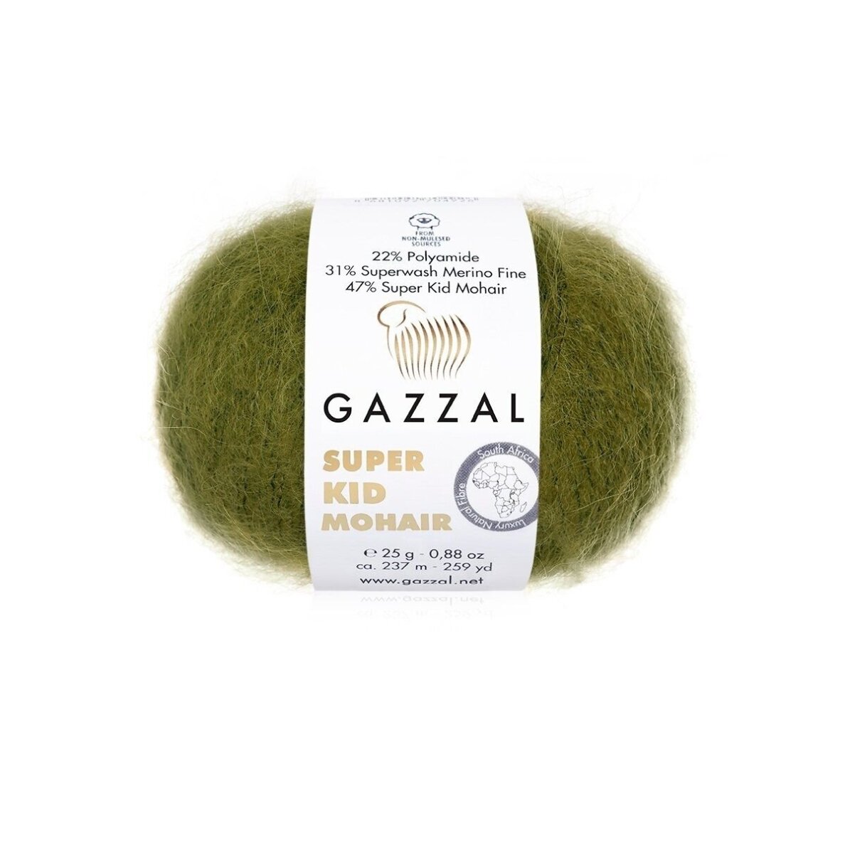 Gazzal Super Kid Mohair, 25g., 237m. Gazzal Super Kid Mohair, 25g., 237m.