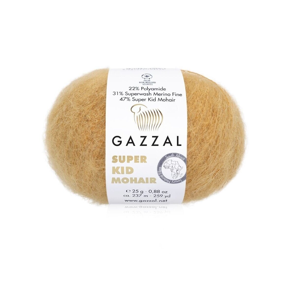 Gazzal Super Kid Mohair, 25g., 237m. Gazzal Super Kid Mohair, 25g., 237m.