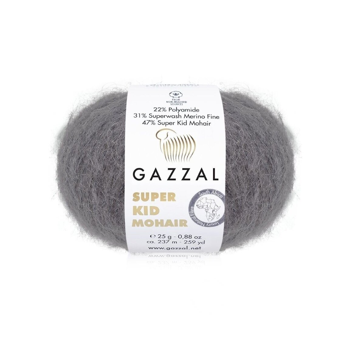 Gazzal Super Kid Mohair, 25g., 237m. Gazzal Super Kid Mohair, 25g., 237m.
