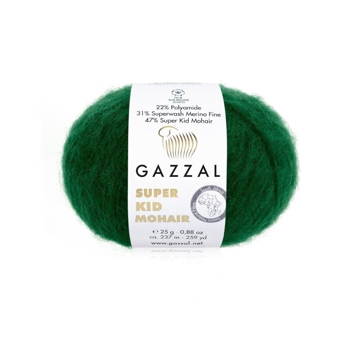 Gazzal Super Kid Mohair, 25g., 237m. Gazzal Super Kid Mohair, 25g., 237m.