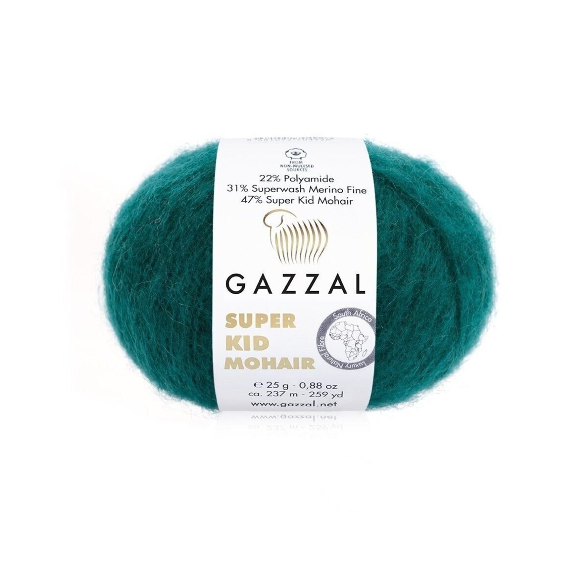 Gazzal Super Kid Mohair, 25g., 237m. Gazzal Super Kid Mohair, 25g., 237m.