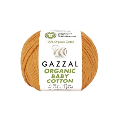 Gazzal Organic Baby Cotton, 50g., 115m. Gazzal Organic Baby Cotton, 50g., 115m.