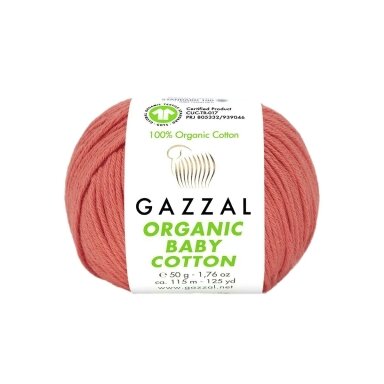 Gazzal Organic Baby Cotton, 50g., 115m. Gazzal Organic Baby Cotton, 50g., 115m.