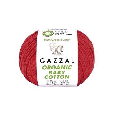 Gazzal Organic Baby Cotton,  50g., 115m.