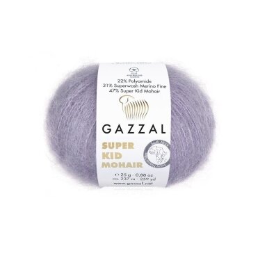 Gazzal Super Kid Mohair, 25g., 237m. Gazzal Super Kid Mohair, 25g., 237m.