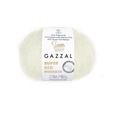 Gazzal Super Kid Mohair, 25g., 237m.
