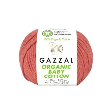 Gazzal Organic Baby Cotton, 50g., 115m. Gazzal Organic Baby Cotton, 50g., 115m.