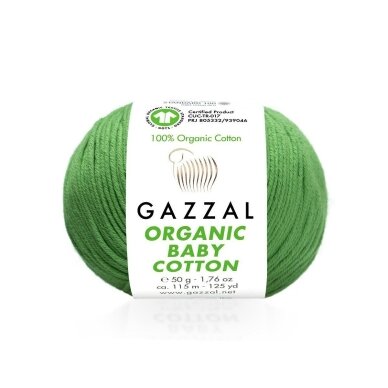 Gazzal Organic Baby Cotton, 50g., 115m. Gazzal Organic Baby Cotton, 50g., 115m.