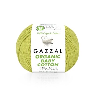 Gazzal Organic Baby Cotton, 50g., 115m. Gazzal Organic Baby Cotton, 50g., 115m.