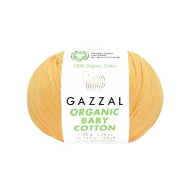 Gazzal Organic Baby Cotton, 50g., 115m. Gazzal Organic Baby Cotton, 50g., 115m.