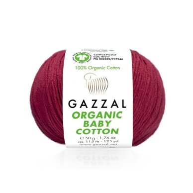 Gazzal Organic Baby Cotton, 50g., 115m. Gazzal Organic Baby Cotton, 50g., 115m.