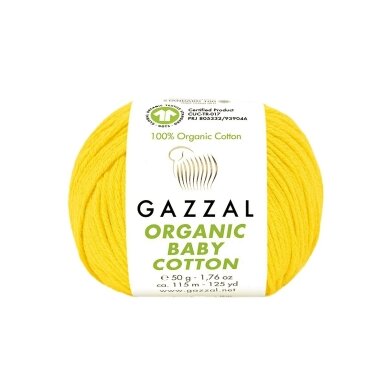 Gazzal Organic Baby Cotton, 50g., 115m. Gazzal Organic Baby Cotton, 50g., 115m.
