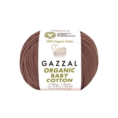 Gazzal Organic Baby Cotton, 50g., 115m. Gazzal Organic Baby Cotton, 50g., 115m.