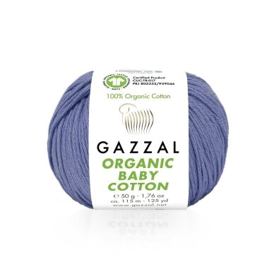 Gazzal Organic Baby Cotton, 50g., 115m. Gazzal Organic Baby Cotton, 50g., 115m.