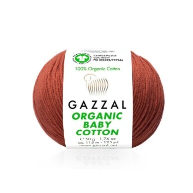 Gazzal Organic Baby Cotton, 50g., 115m. Gazzal Organic Baby Cotton, 50g., 115m.