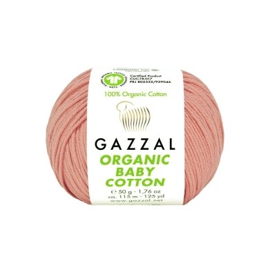 Gazzal Organic Baby Cotton, 50g., 115m. Gazzal Organic Baby Cotton, 50g., 115m.