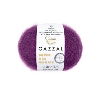 Gazzal Super Kid Mohair, 25g., 237m. Gazzal Super Kid Mohair, 25g., 237m.