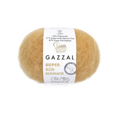Gazzal Super Kid Mohair, 25g., 237m. Gazzal Super Kid Mohair, 25g., 237m.