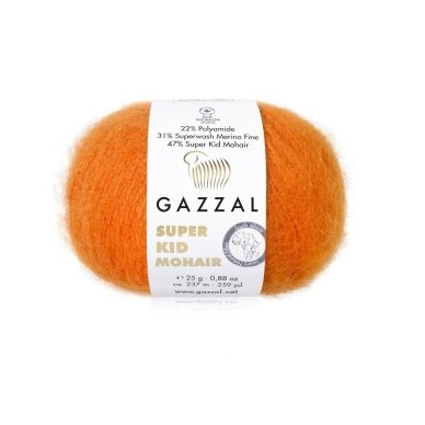 Gazzal Super Kid Mohair, 25g., 237m. Gazzal Super Kid Mohair, 25g., 237m.