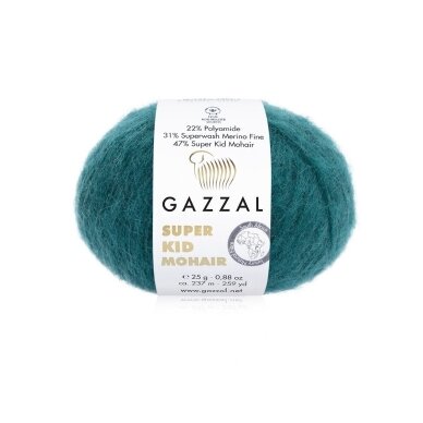 Gazzal Super Kid Mohair, 25g., 237m. Gazzal Super Kid Mohair, 25g., 237m.