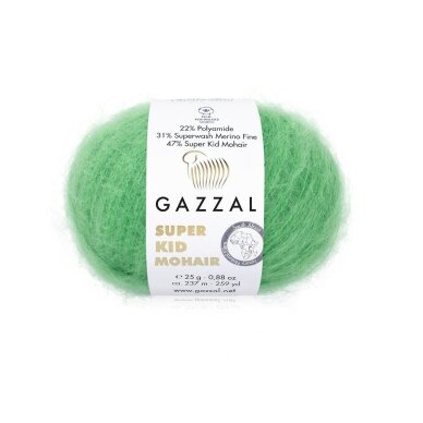 Gazzal Super Kid Mohair, 25g., 237m. Gazzal Super Kid Mohair, 25g., 237m.