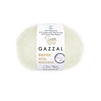 Gazzal Super Kid Mohair, 25g., 237m. Gazzal Super Kid Mohair, 25g., 237m.