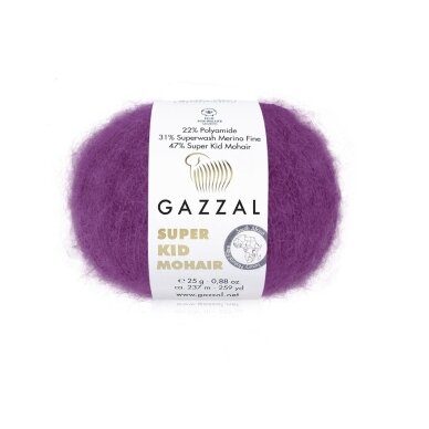 Gazzal Super Kid Mohair, 25g., 237m. Gazzal Super Kid Mohair, 25g., 237m.