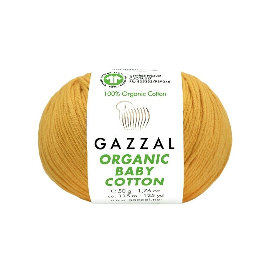 Gazzal Organic Baby Cotton,  50g., 115m.
