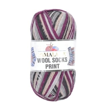 Himalaya Wool Socks Print, 100g., 400m.