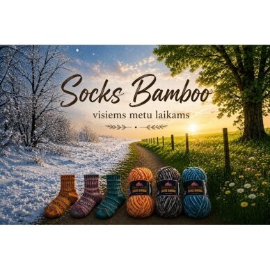HİMALAYA Socks Bamboo 120-04, 100g., 420m. 2 HİMALAYA Socks Bamboo 120-04, 100g., 420m. 2