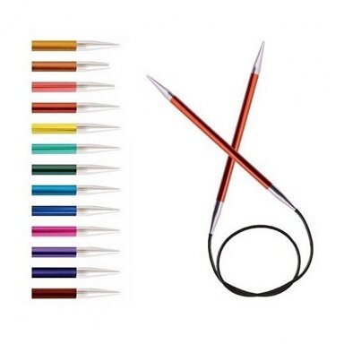 KnitPro Zing, virbalai su valu, 3 mm., 80 cm