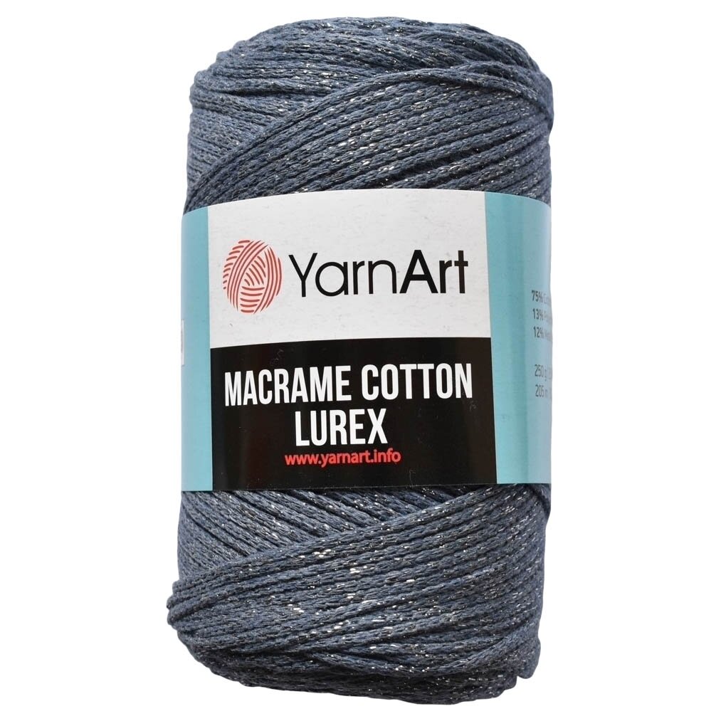 Macrame Cotton Lurex, 250g., 205m. Macrame Cotton Lurex, 250g., 205m.