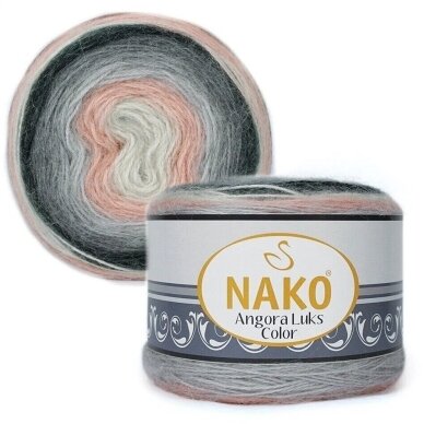 Nako Angora Luks Color 81916, 150g., 810m. Nako Angora Luks Color 81916, 150g., 810m.