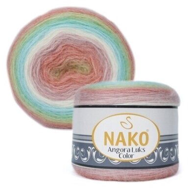 Nako Angora Luks Color 81919, 150g., 810m. Nako Angora Luks Color 81919, 150g., 810m.