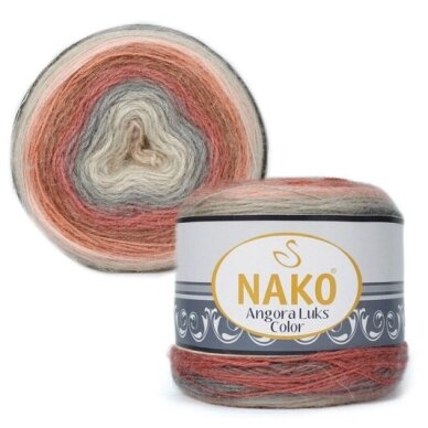 Nako Angora Luks Color 81913, 150g., 810m. Nako Angora Luks Color 81913, 150g., 810m.