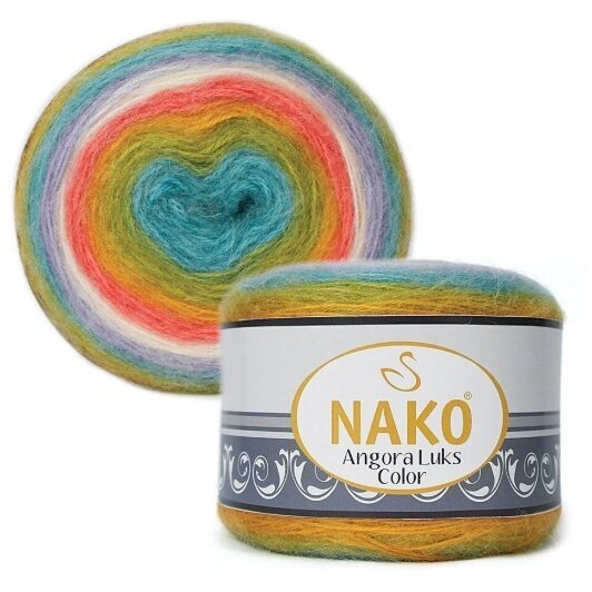 Nako Angora Luks Color 81910, 150g., 810m.