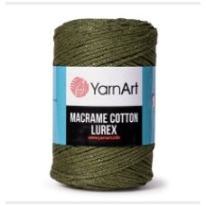 YarnArt Macrame Cotton Lurex – 2 mm blizgi virvelė rankinėms ir dekorui