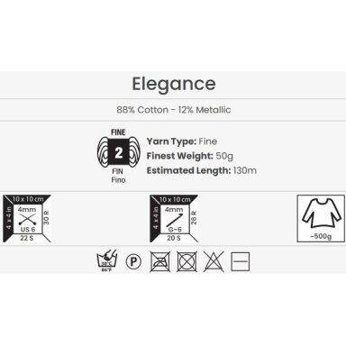 YarnArt Elegance, 50g., 130m.