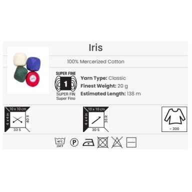 YarnArt Iris,  20g., 138m.
