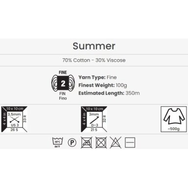 YarnArt Summer, 100g., 350m.
