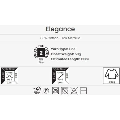 YarnArt Elegance, 50g., 130m. 1