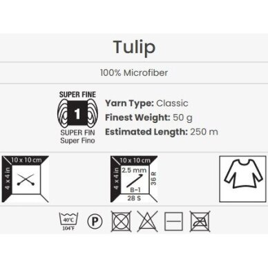 YarnArt Tulip, 50g., 250m. 1